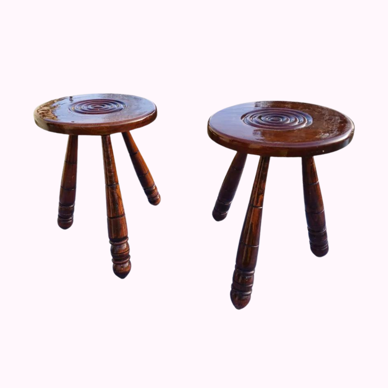 Charles Dudouyt 1940s French stool