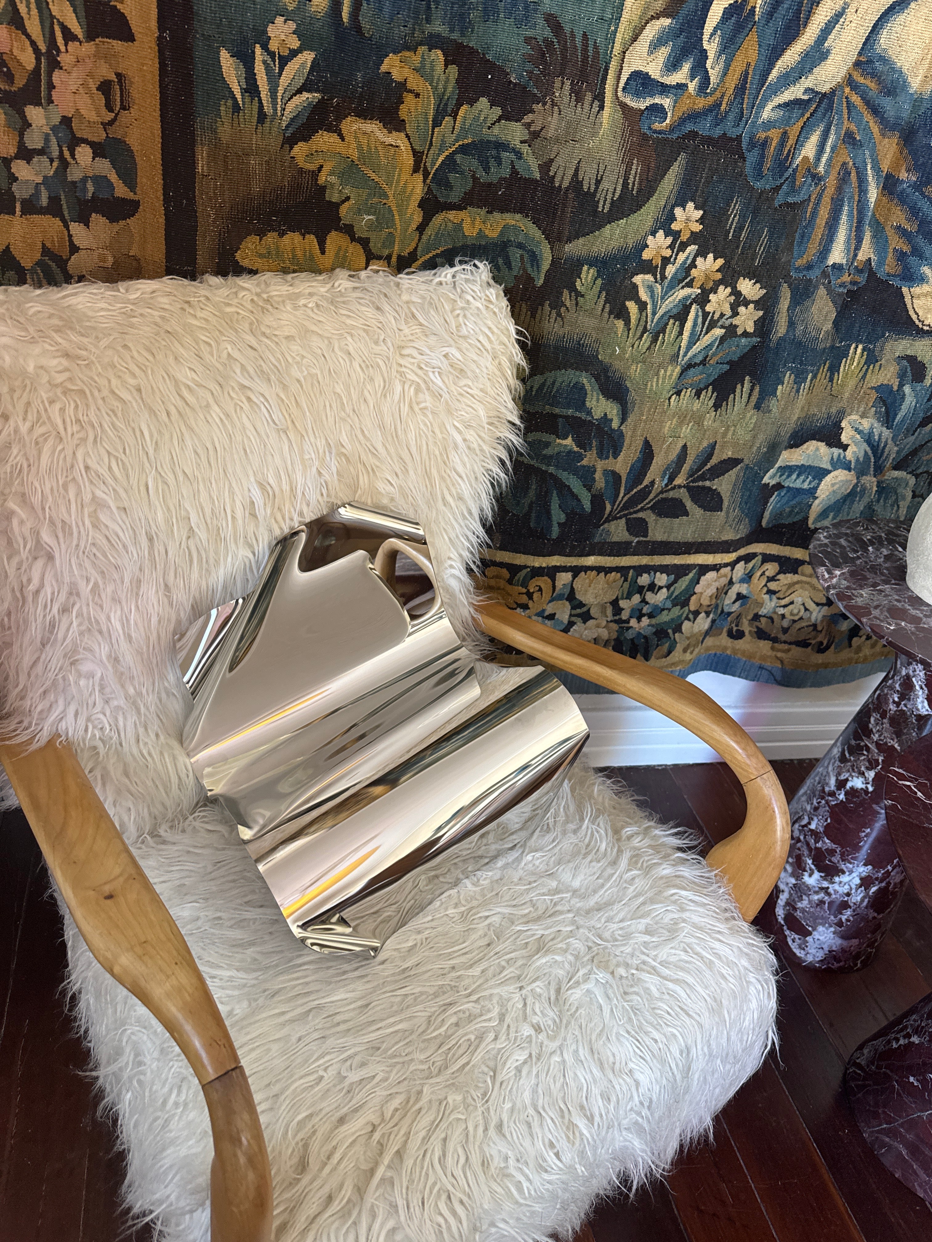 Minimalist industrial statement sculpture