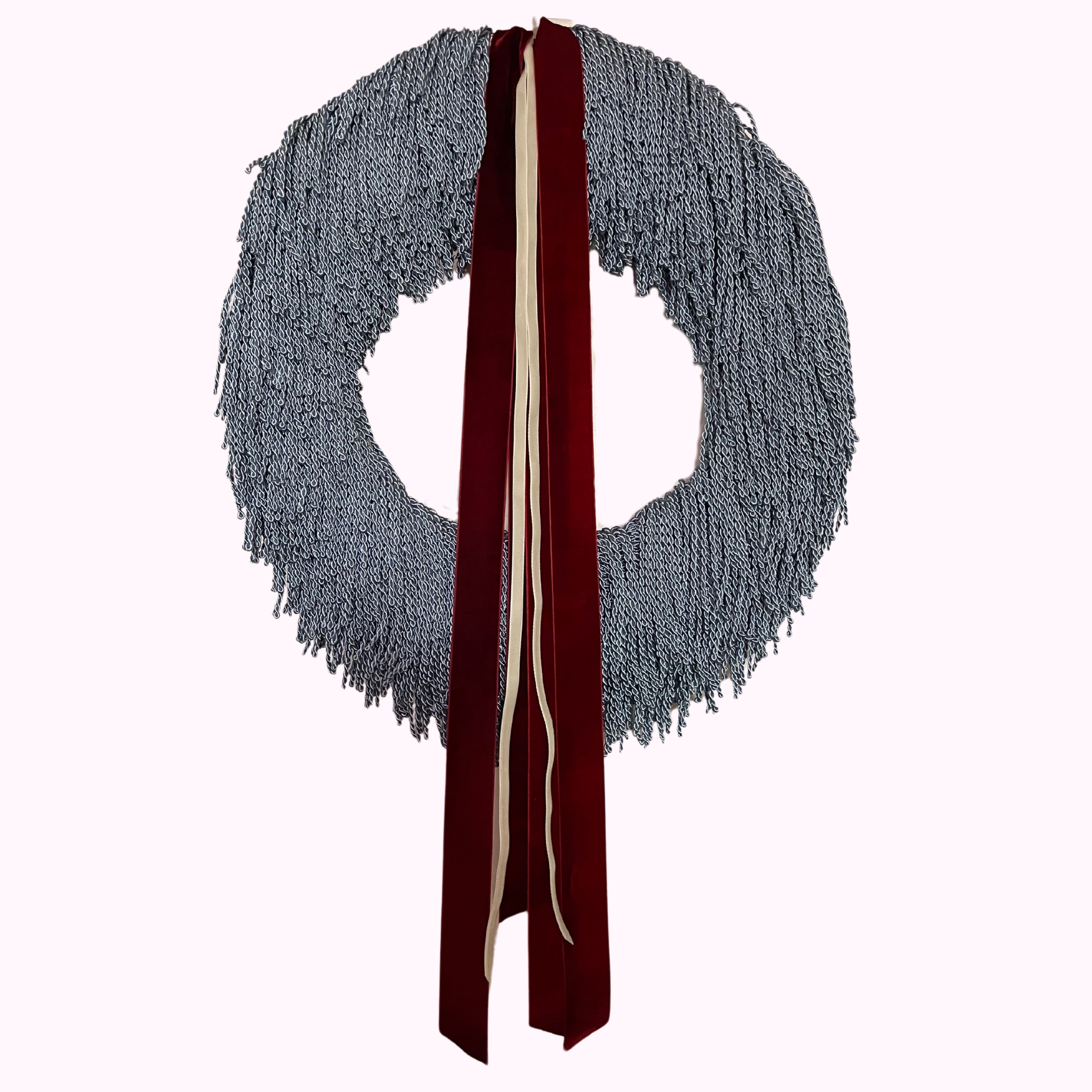 Easter Wreath by Rose Van-Eyk – Handcrafted blue and red decorative spring wreath