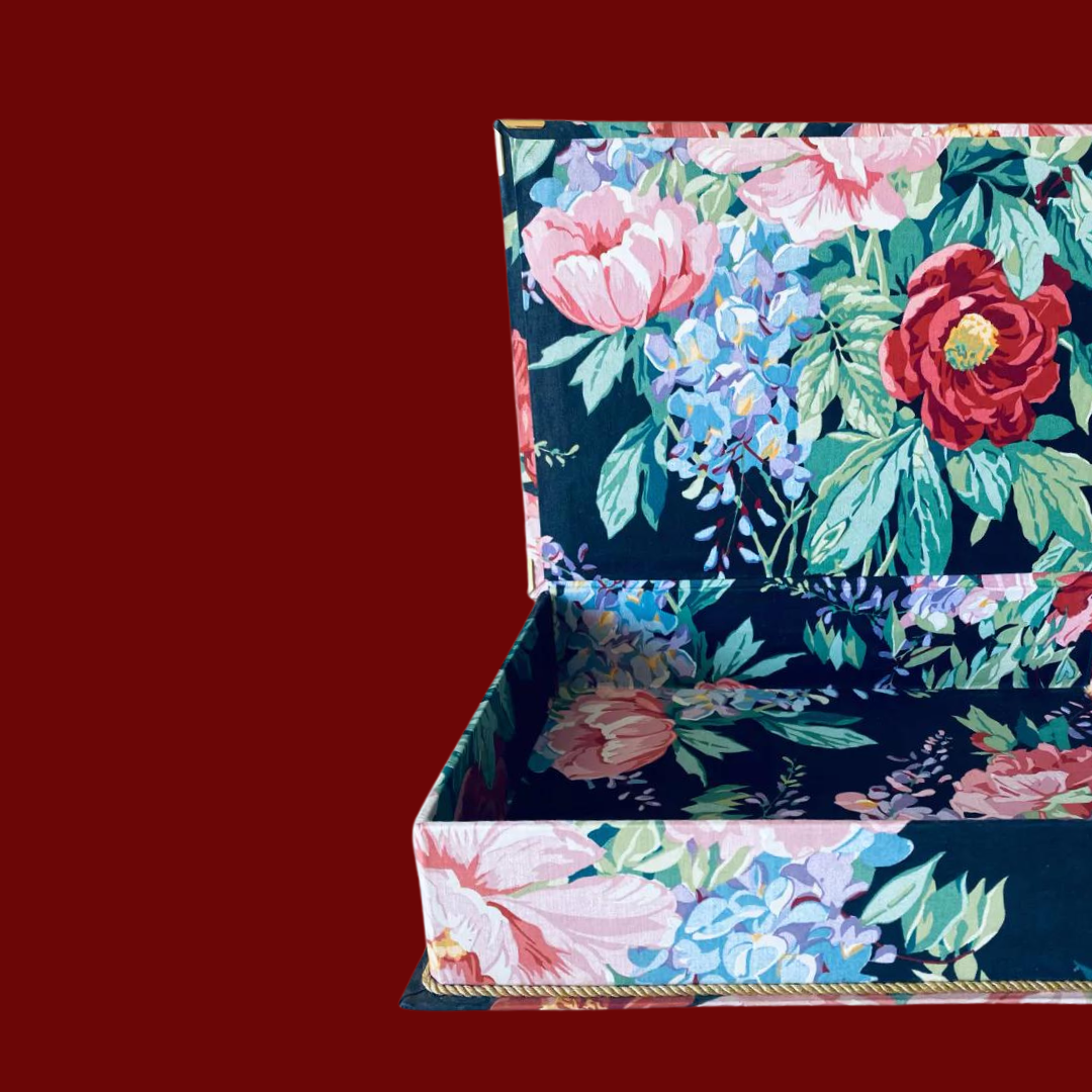 French vintage 1960s quilted trinket box