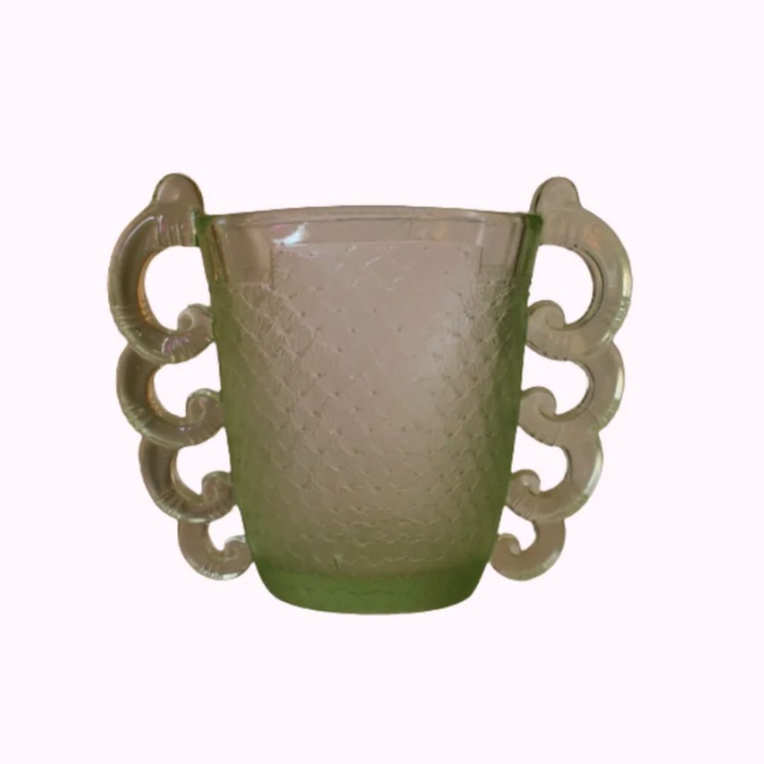 Pierre D’Aven 1935 Daum vase – vintage French Art Deco glass