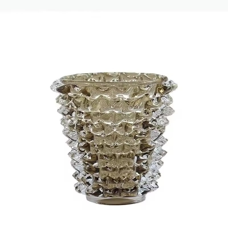 Glass Vase in the style of Murano 23.5cm H x 23cm