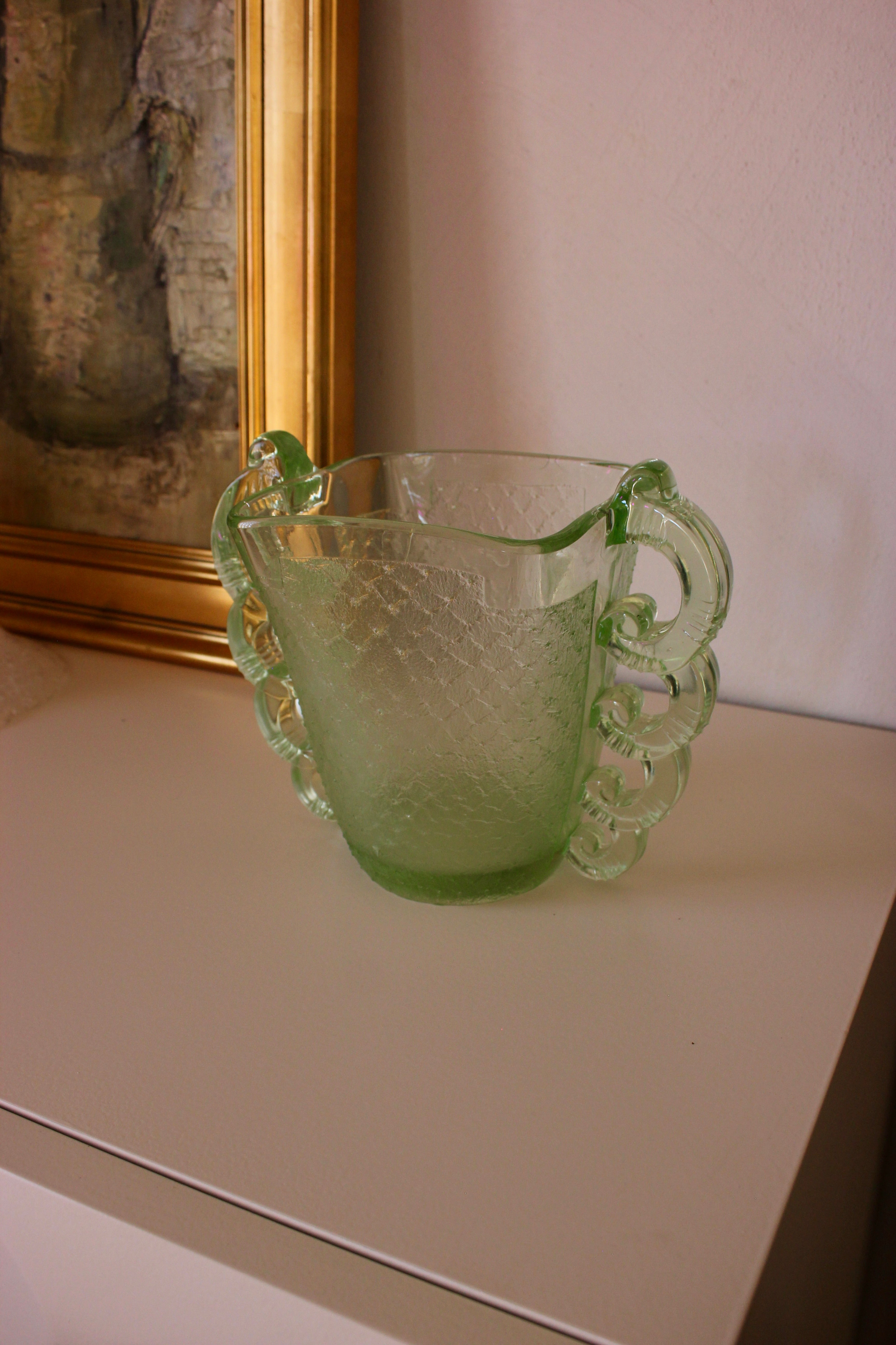 1935 Pierre D’Aven Daum glass vase – decorative French art