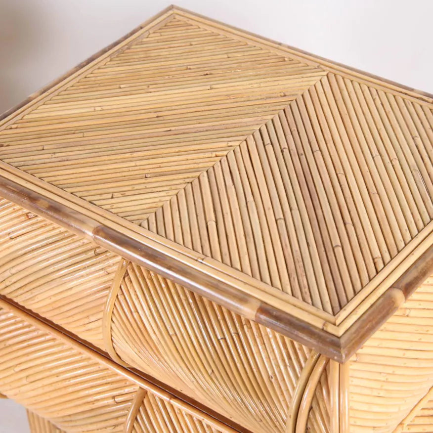 Pair of French Rattan Drawers