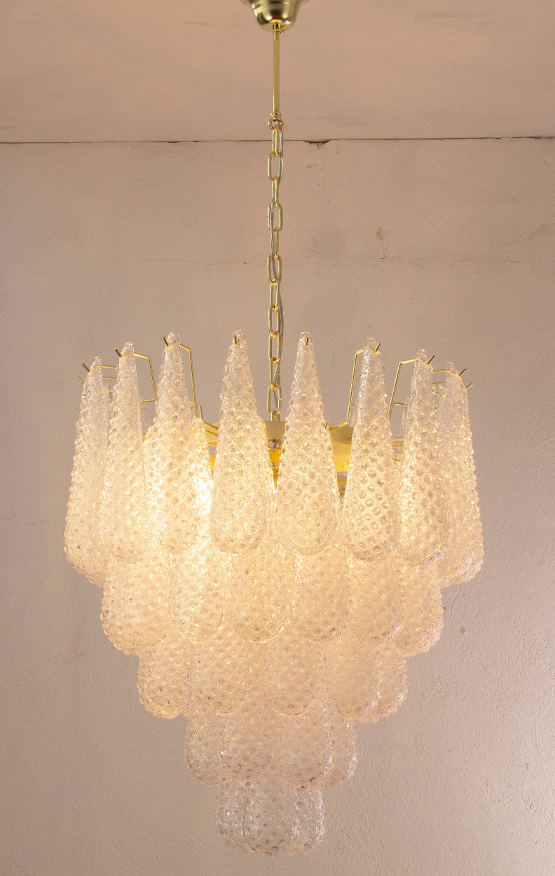 Luxury Italian chandelier 5-tier glass drop design