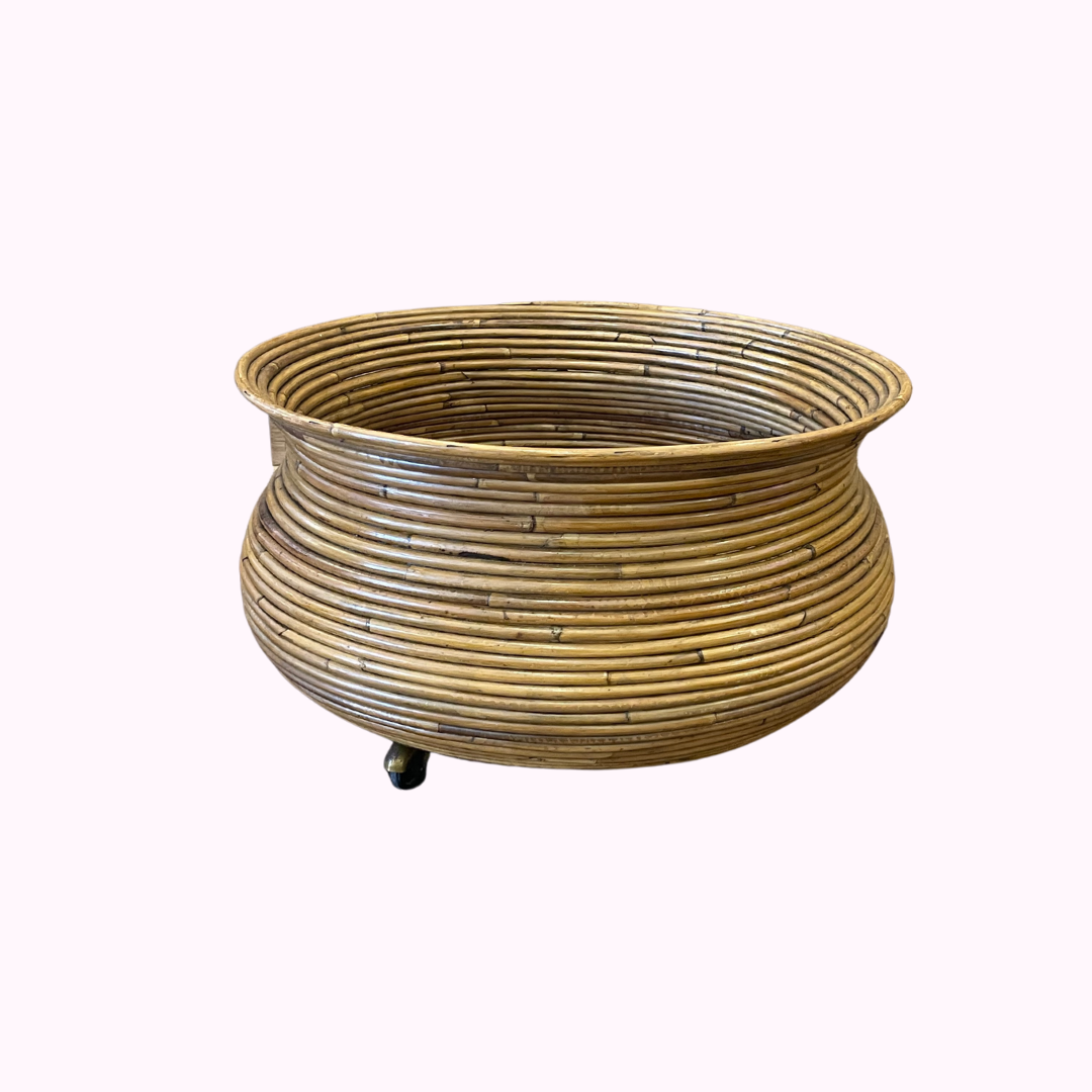 1960s Gabriella Crespi Bamboo Plant Holder