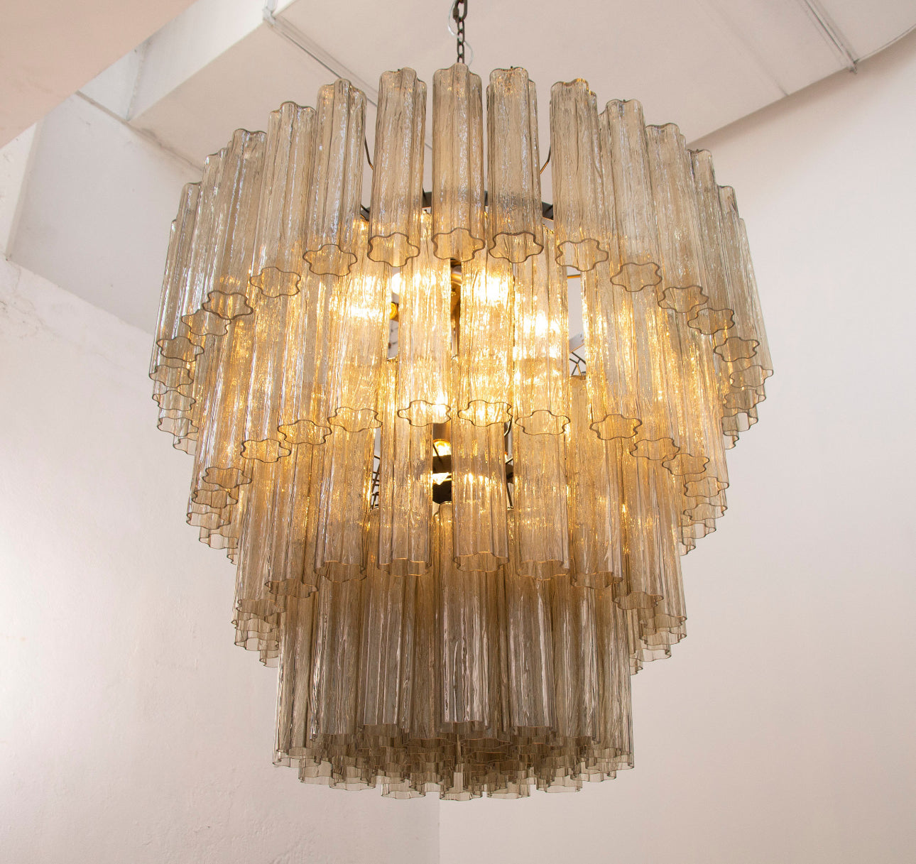 Oversized Murano glass chandelier for luxury interiors