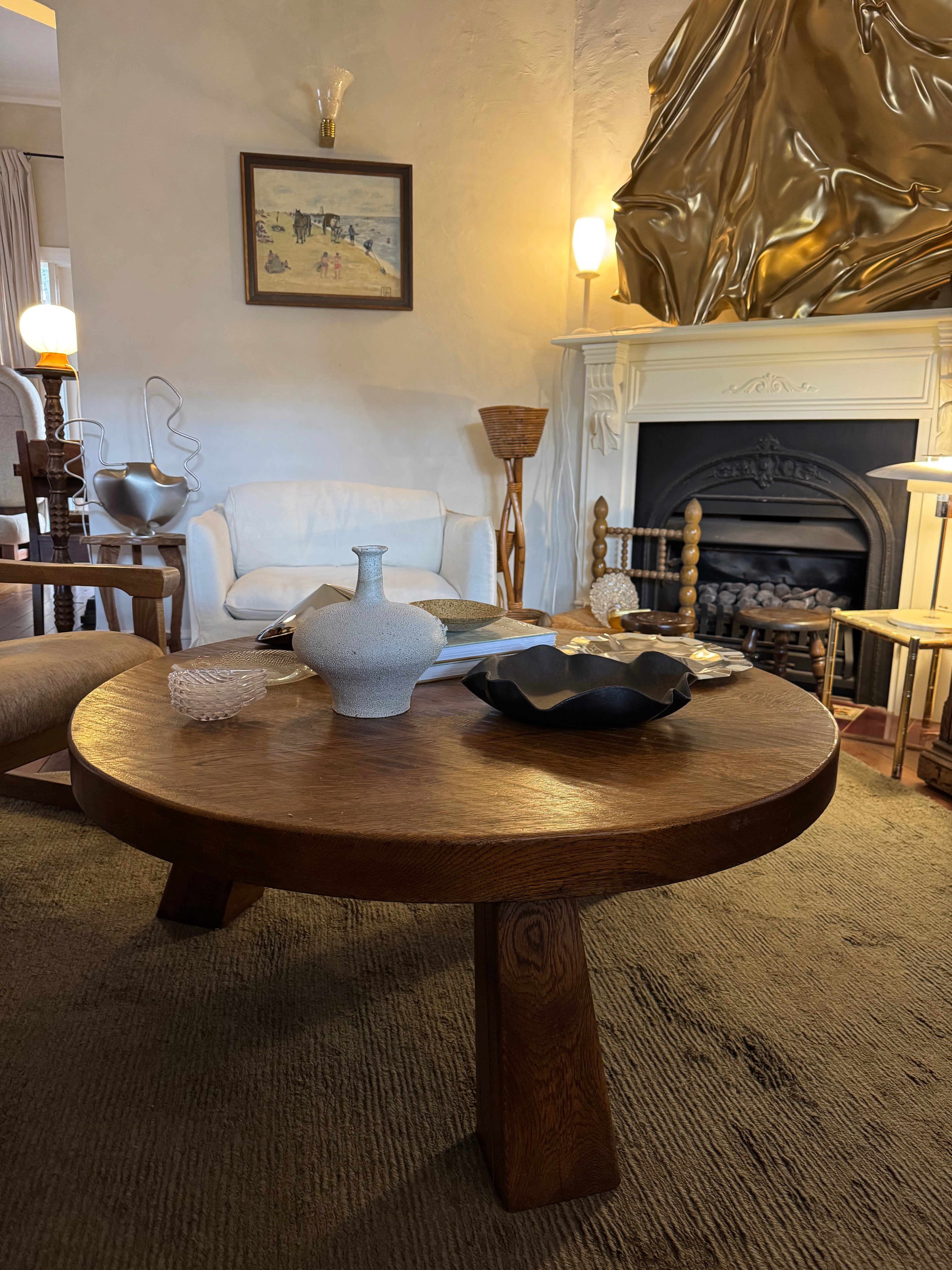 Vintage Brutalist statement furniture piece look