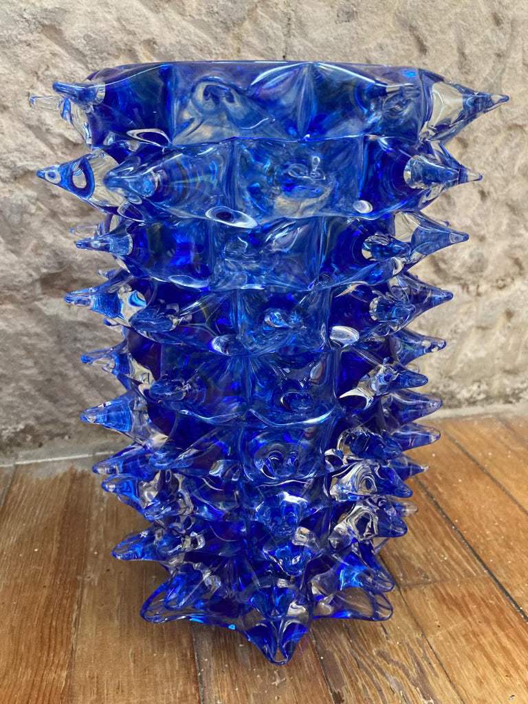 Murano Rostrato Vase – Handcrafted Italian Glass, 30cm x 20cm