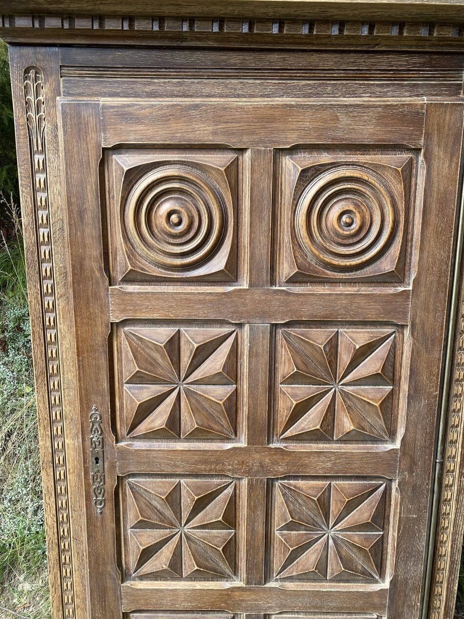 Parisian Oak Tall Boy – Vintage French Oak Chest of Drawers