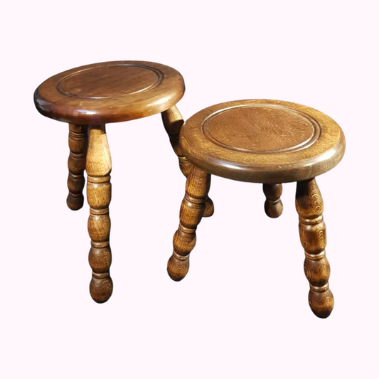 Pair of French 1940s Stools