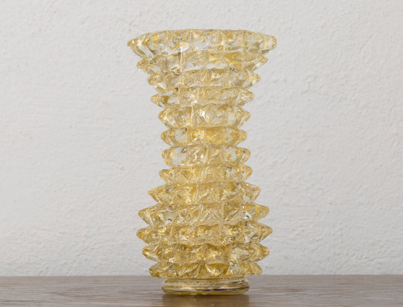 Murano Glass Single Flower Vase Rostrato