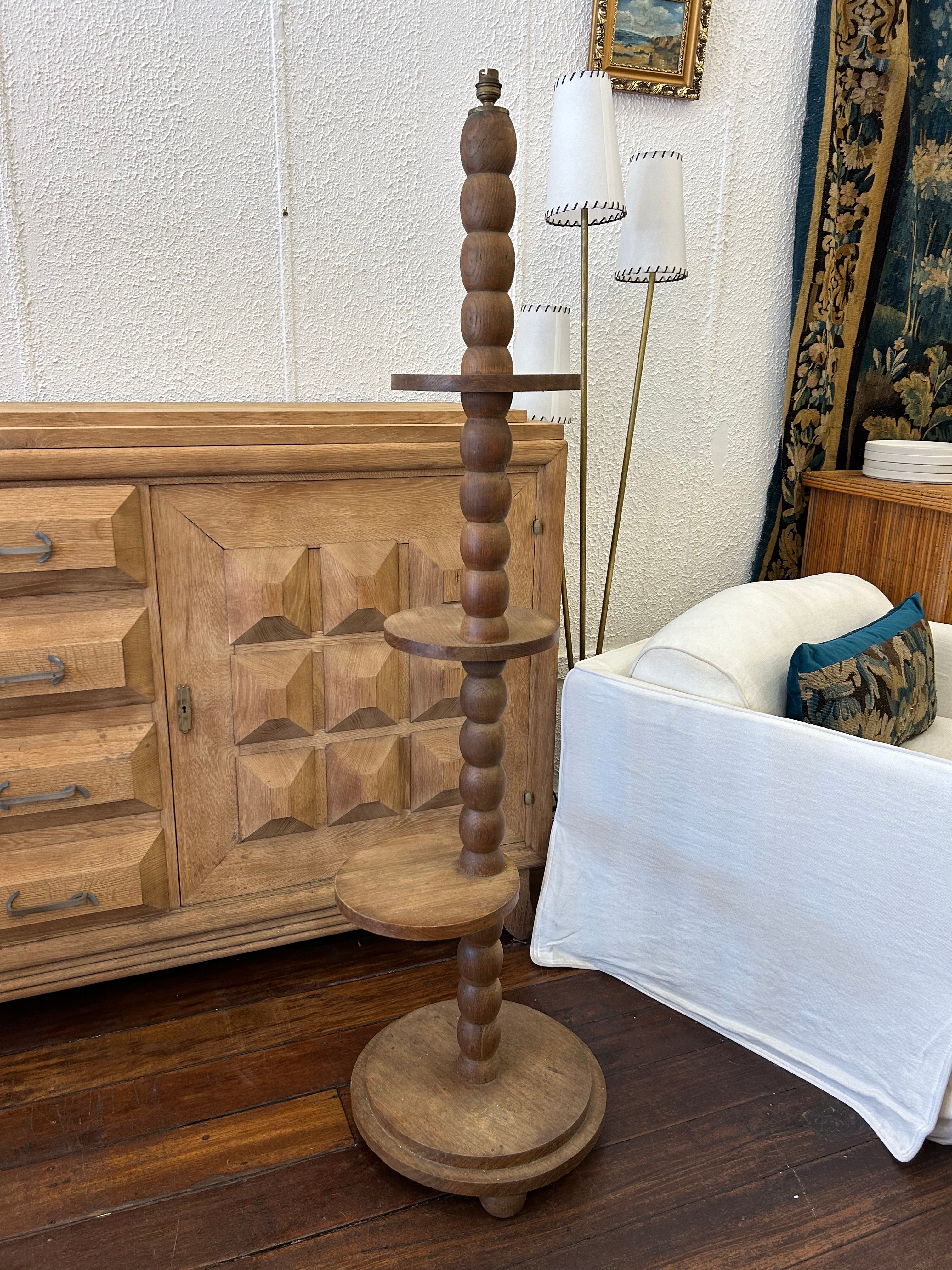 French Modernist wooden side cabinet