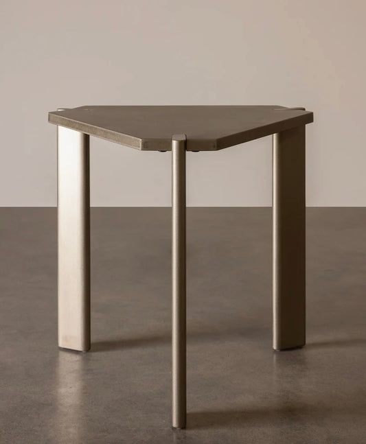 Yuuki Stainless Steel Side Table by Rachel Donath