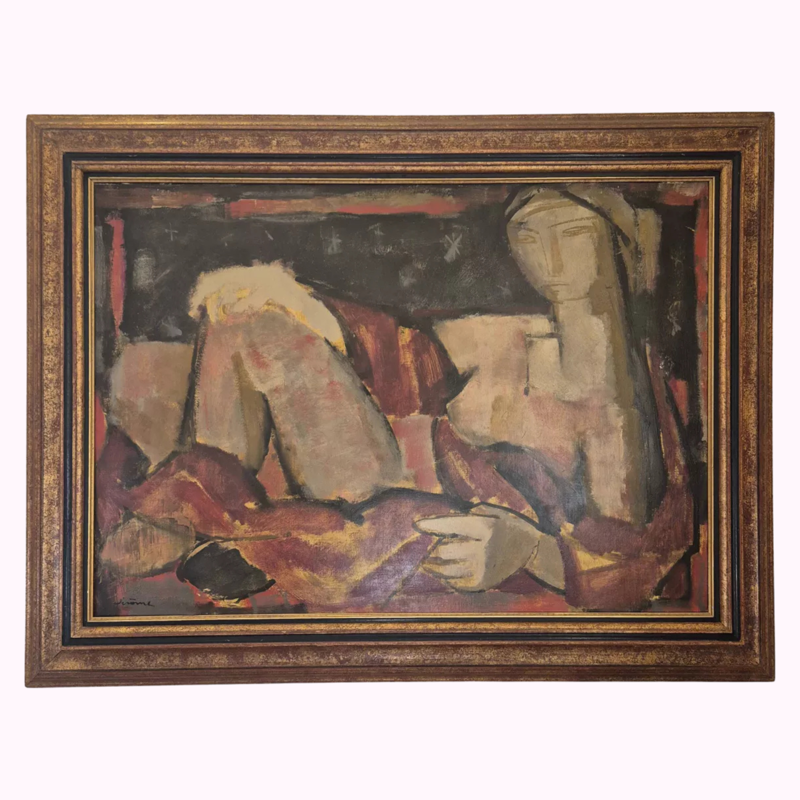 Original Pierre Jérôme painting classical French 20th century art