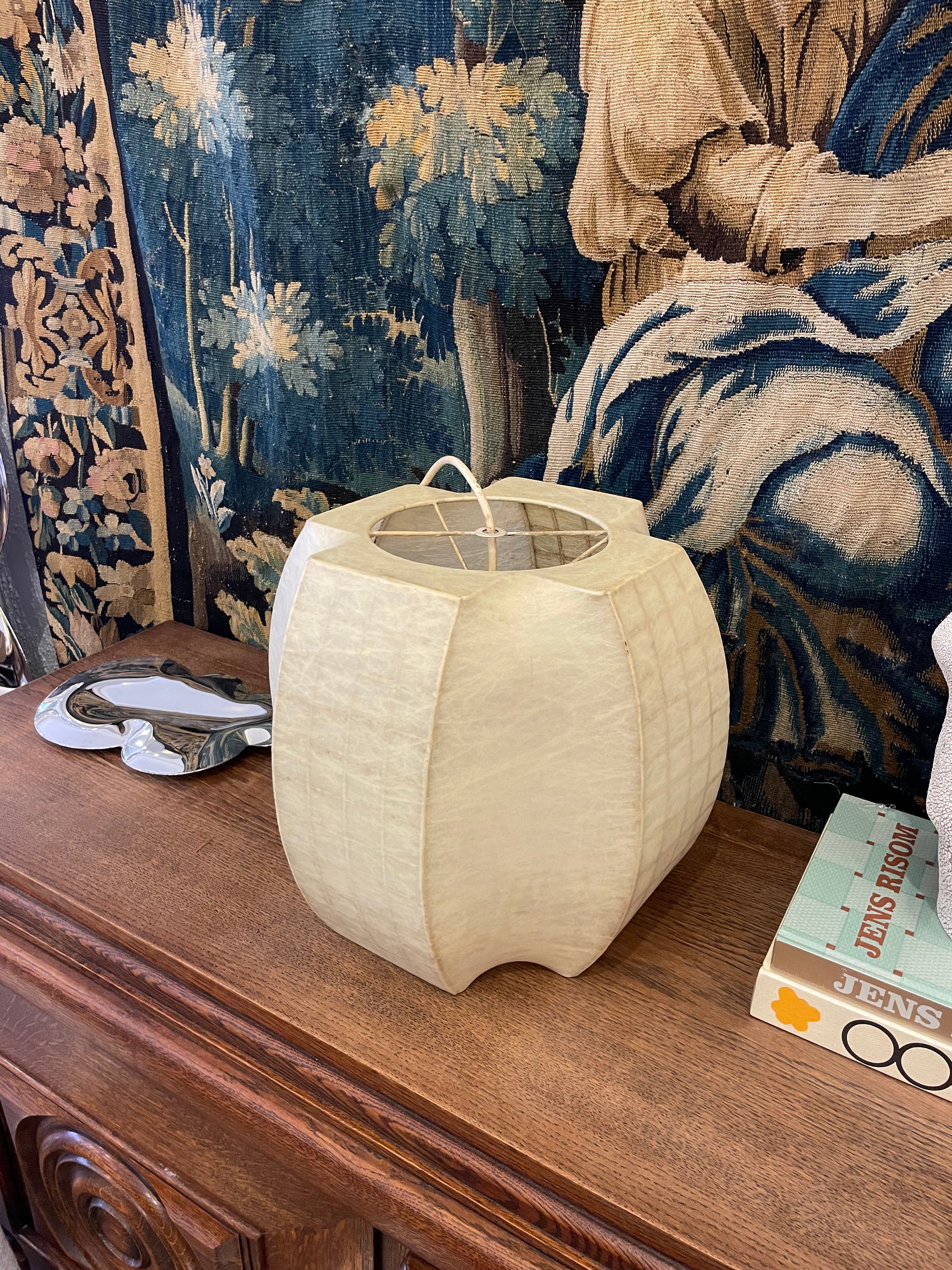 Mid-century Italian pendant lamp, cocoon design