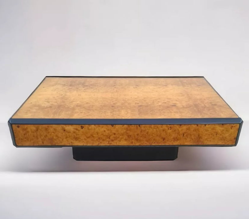1970s French Burl Coffee Table