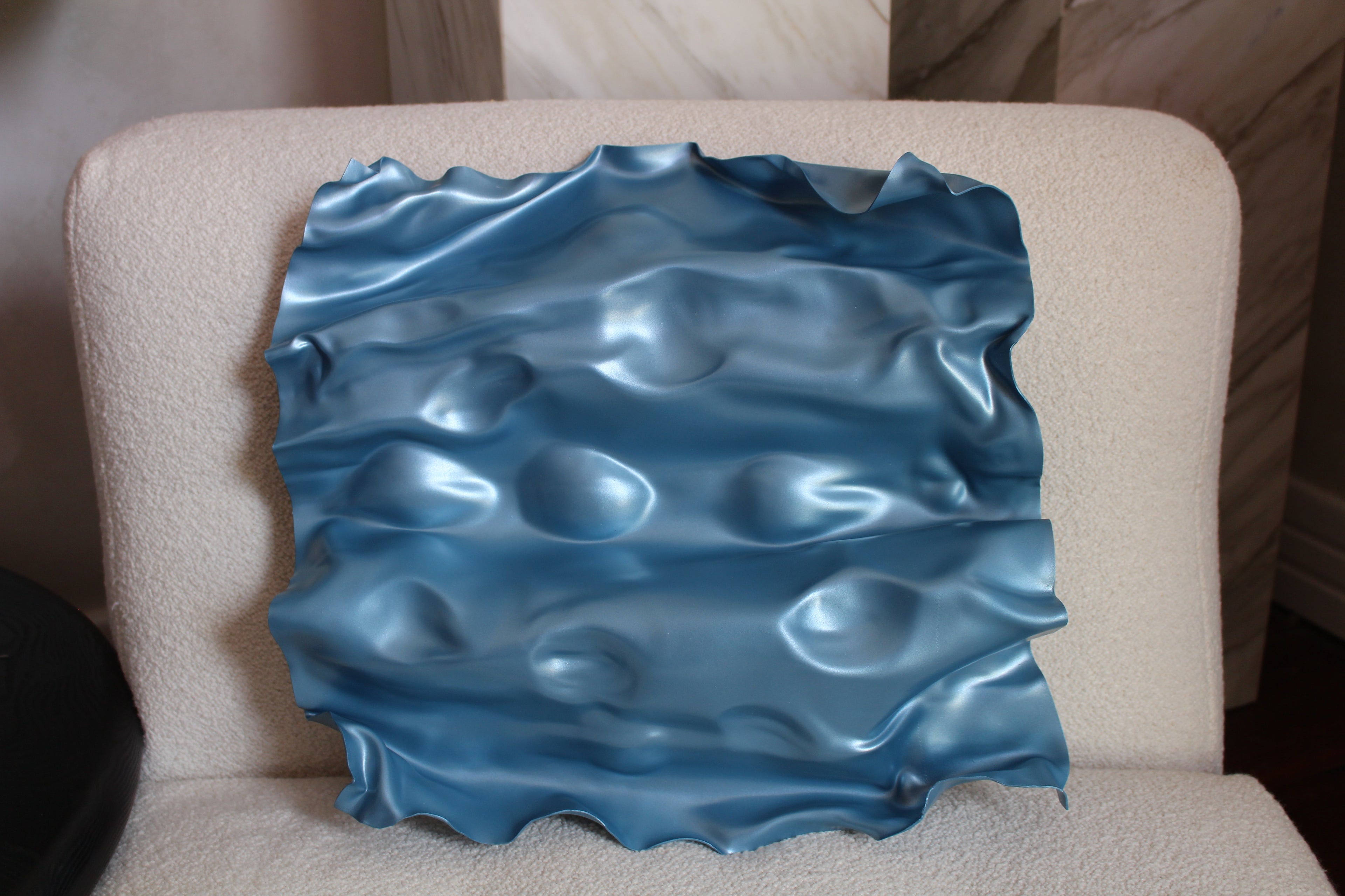 Handcrafted resin sculpture for modern interiors