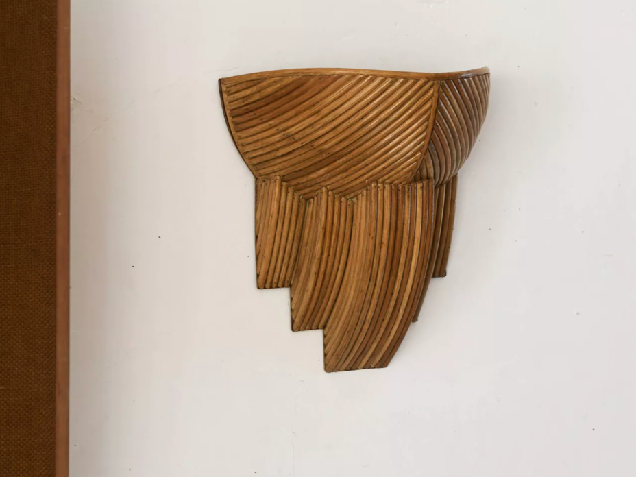 Boho modern decorative woven wall sconce