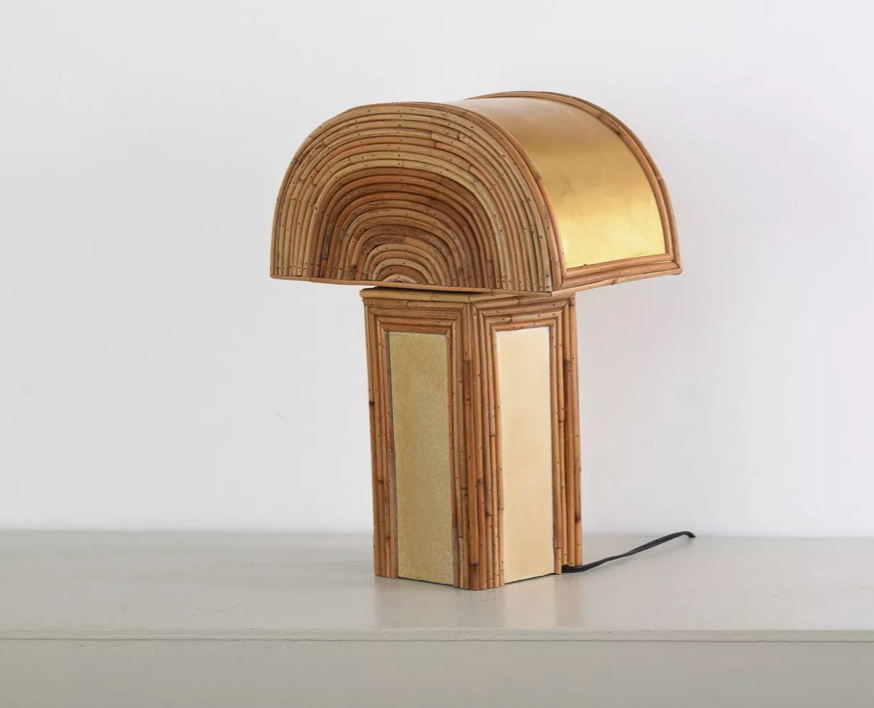 Boho mid-century natural lighting