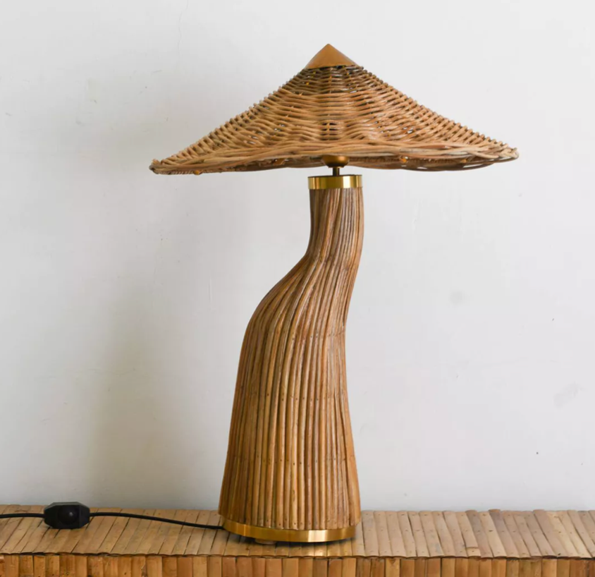 Boho decorative mushroom table lamp