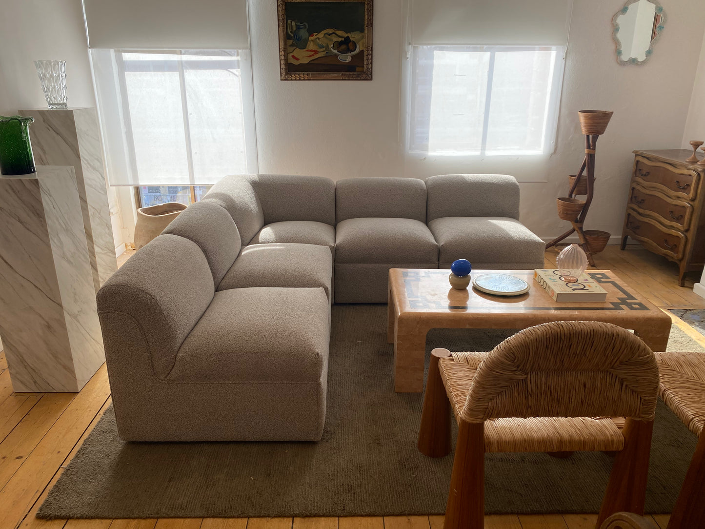 1970s Modular Lounge in Marle Boucle