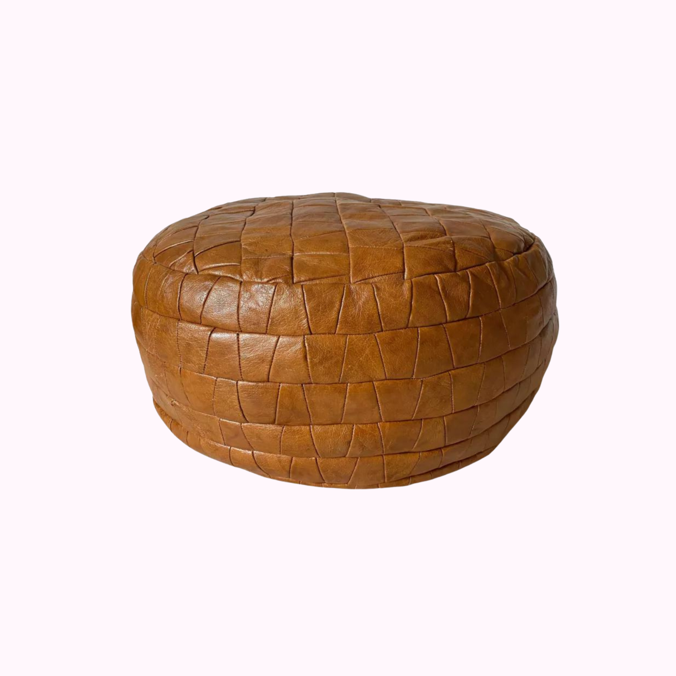 De Sede 1970s Swiss leather pouf