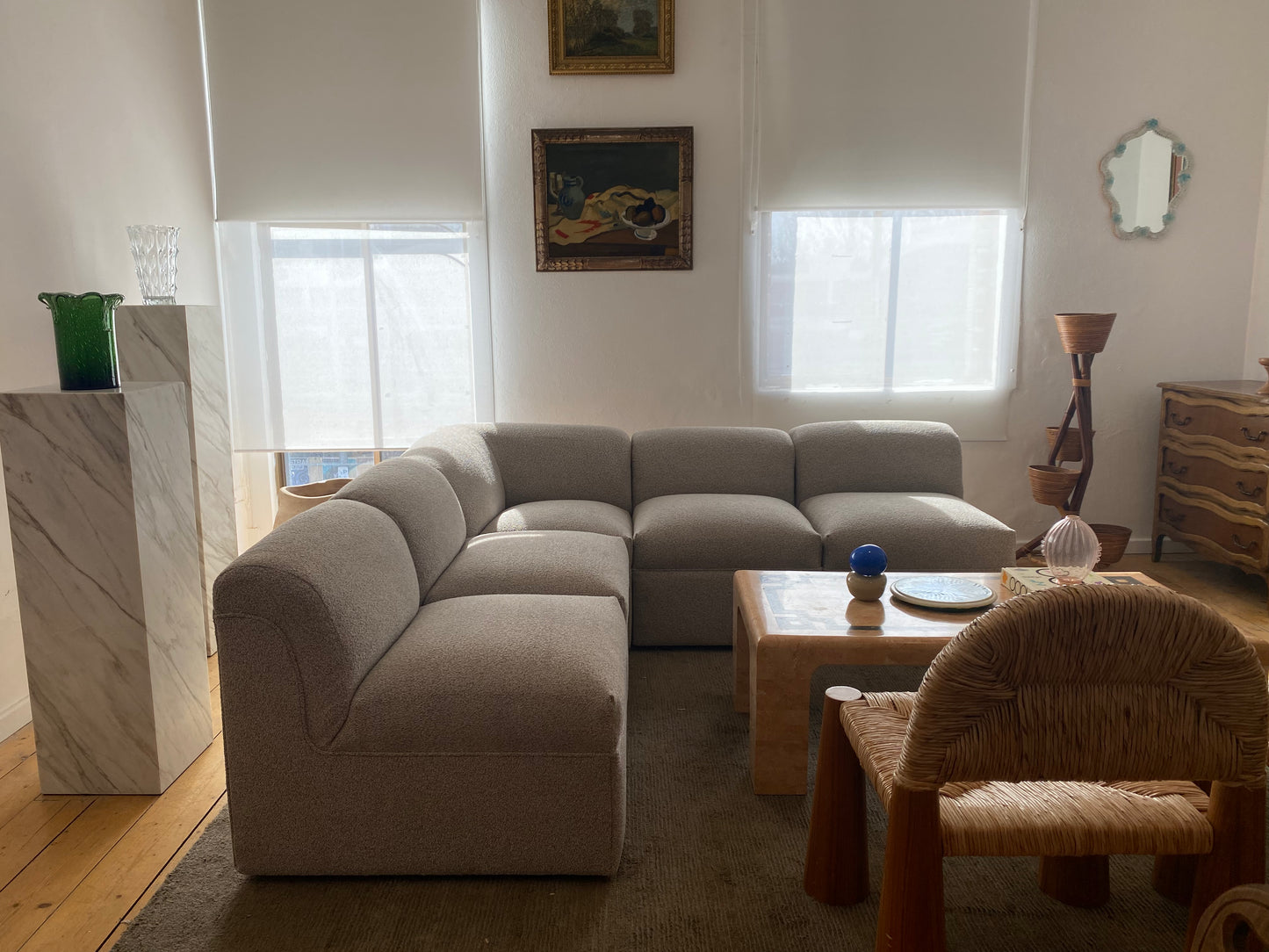 1970s Modular Lounge in Marle Boucle