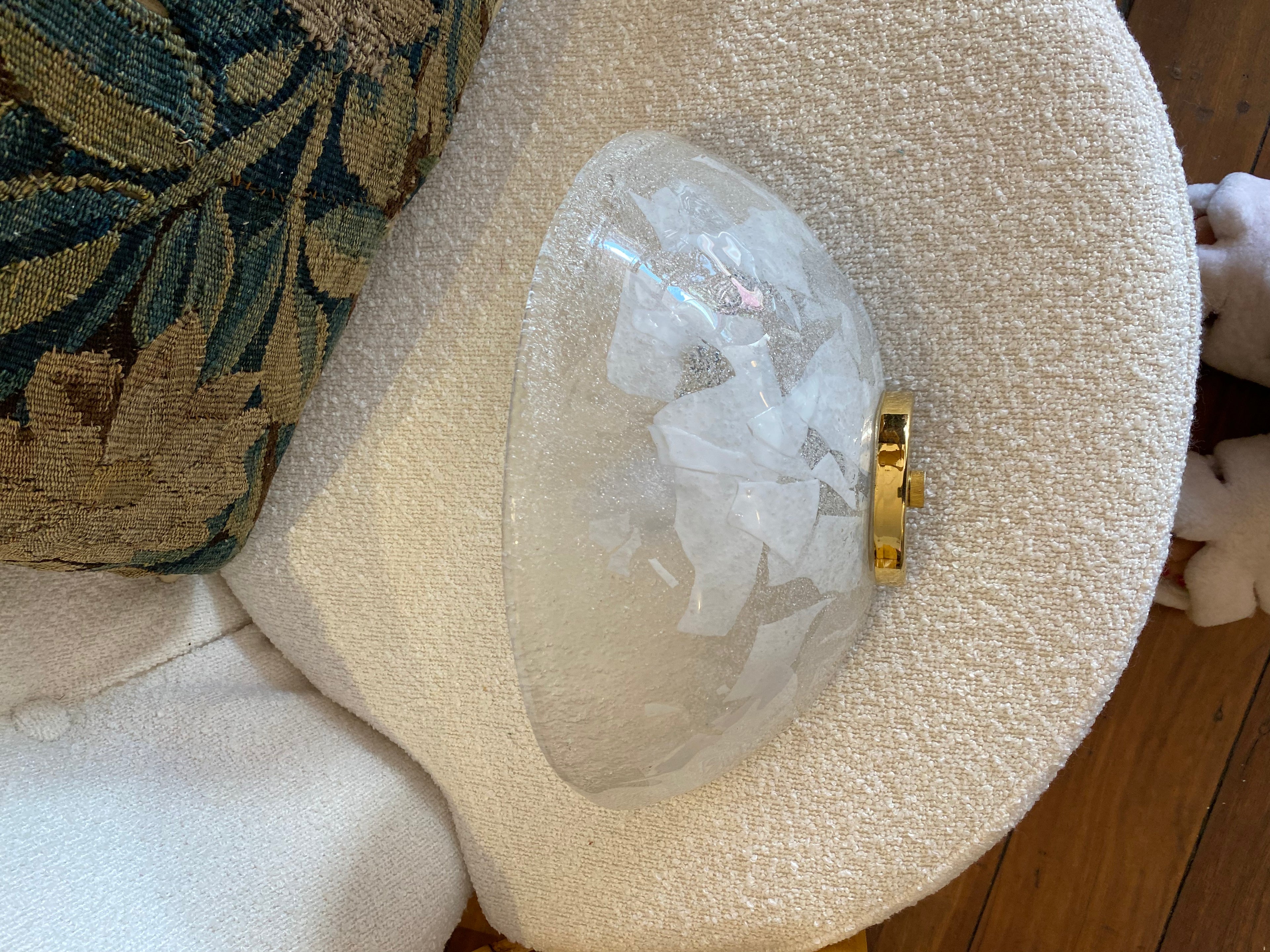 1970s Murano glass sconce pair