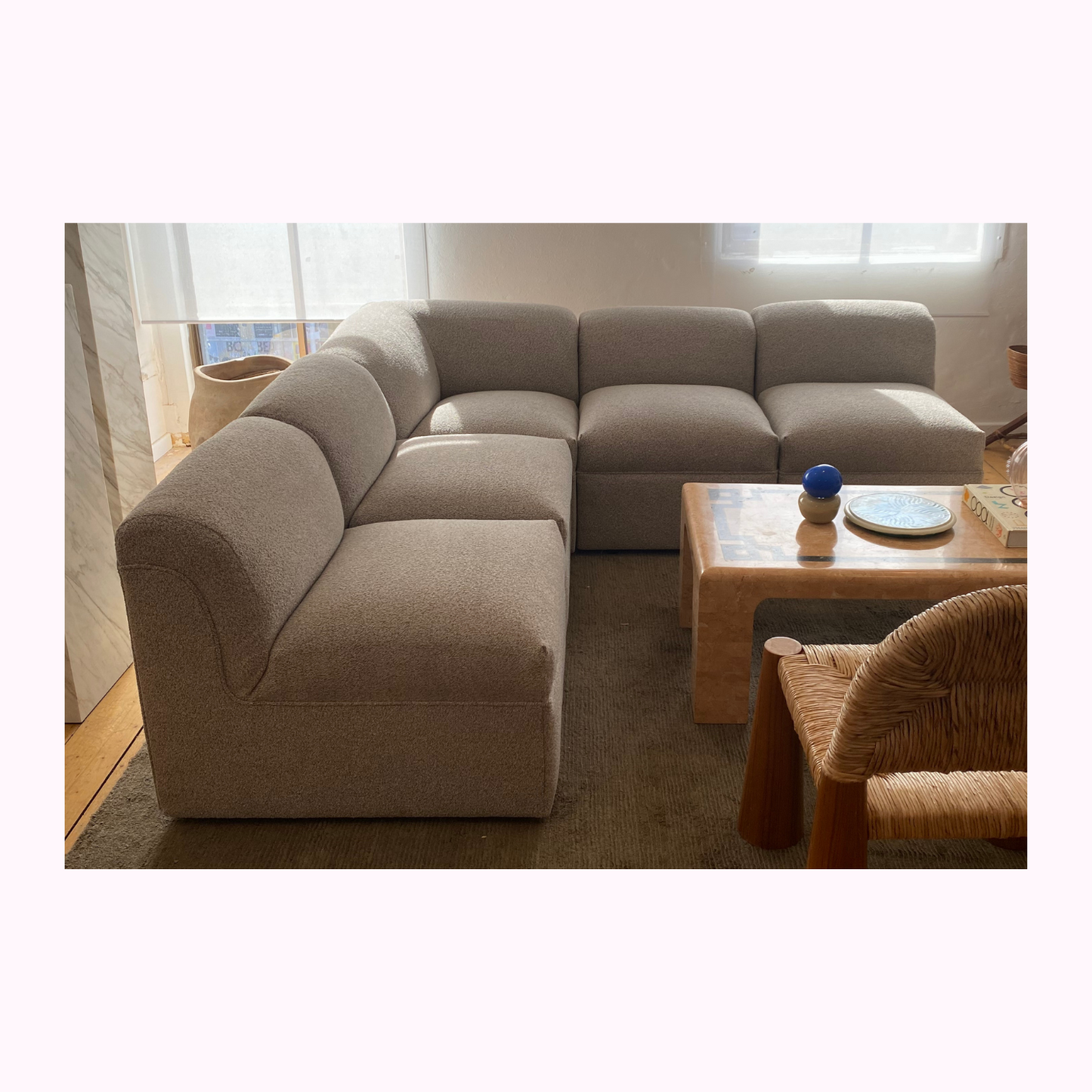 1970s Modular Lounge in Marle Boucle