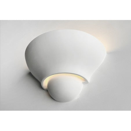 Handmade French plaster wall lamp made to order