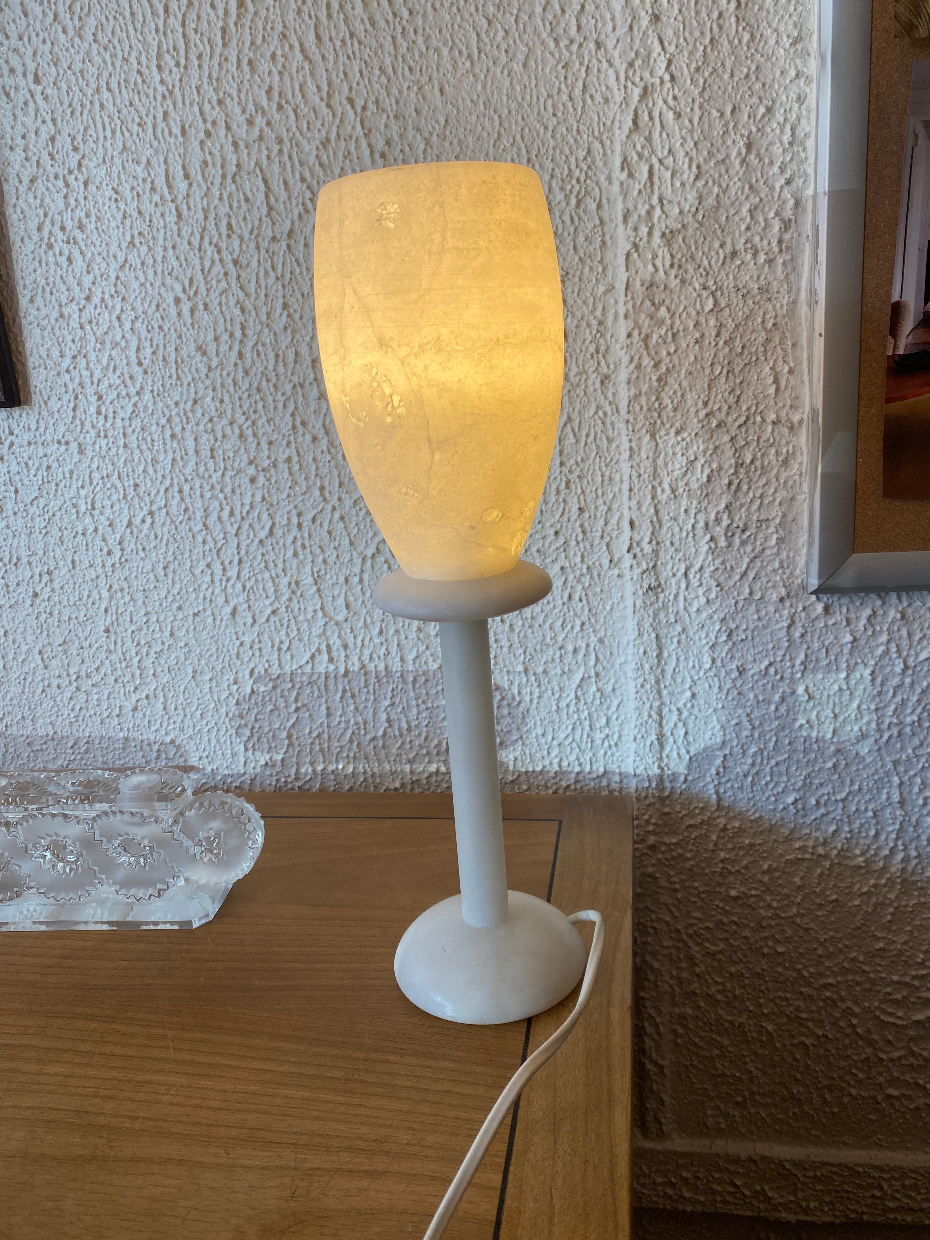 French Alabaster Lamp 1960