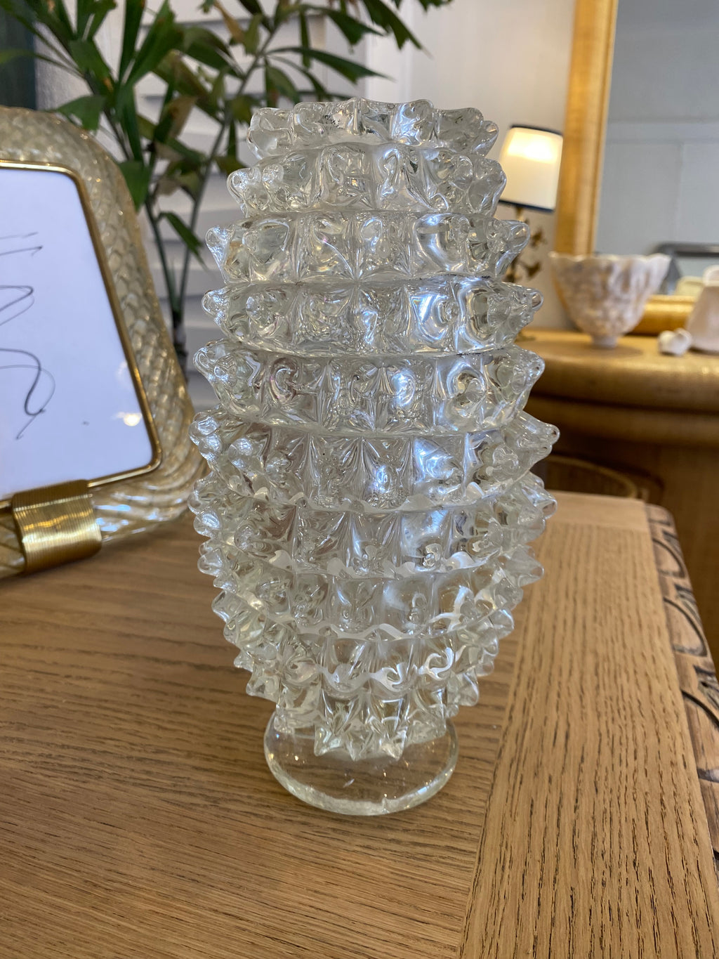 1940s Barovier & Toso Murano Rostrato Vase