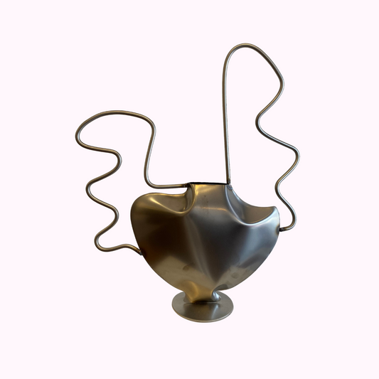 Steel Vase IV by Duzi Objects