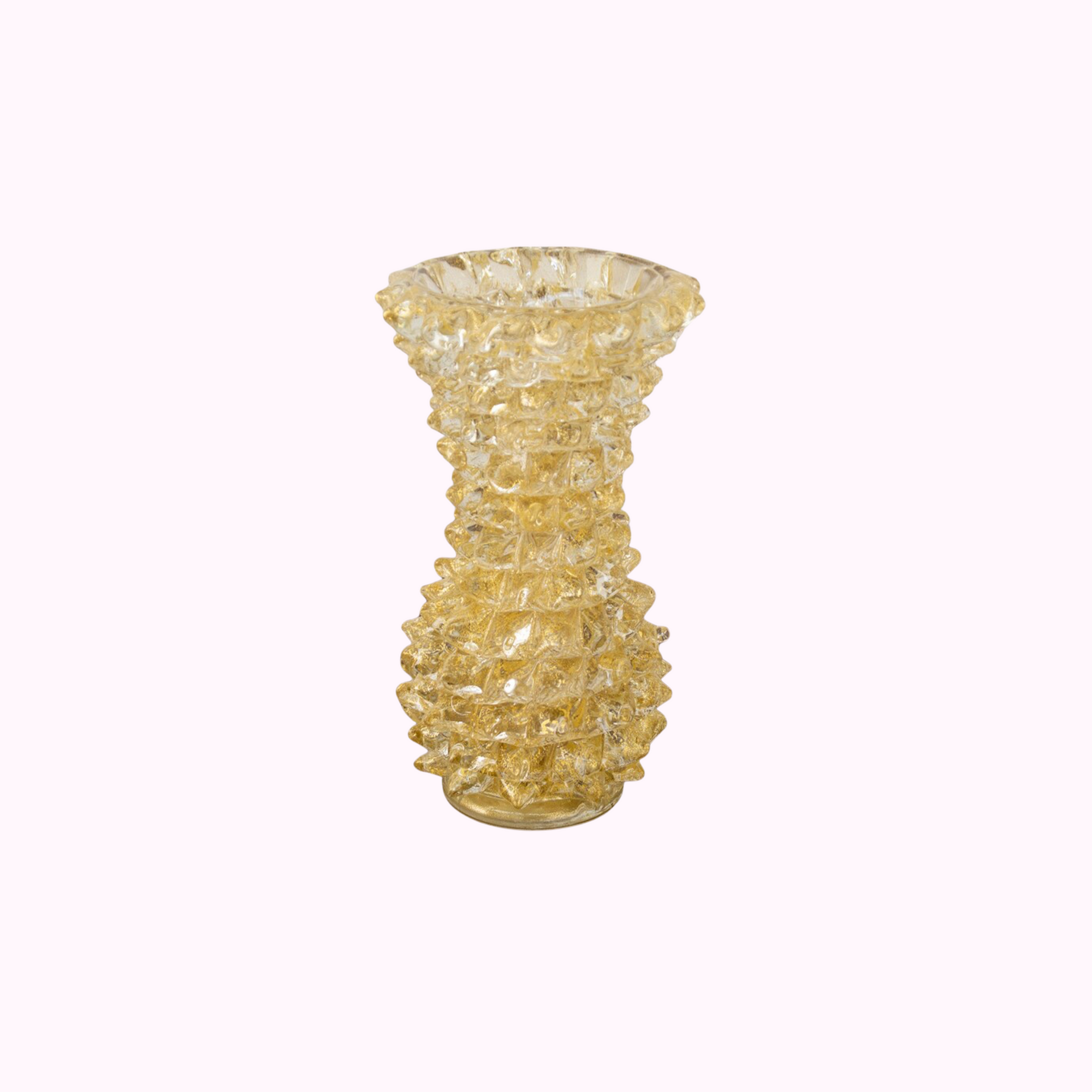 Murano Glass Single Flower Vase Rostrato