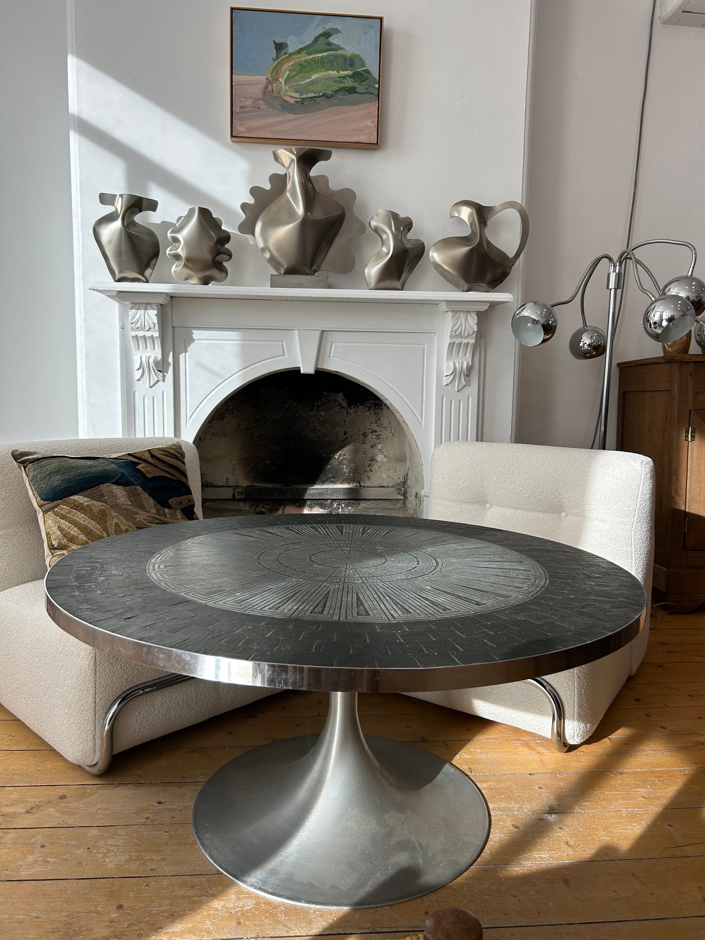 Chrome Table Midcentury France