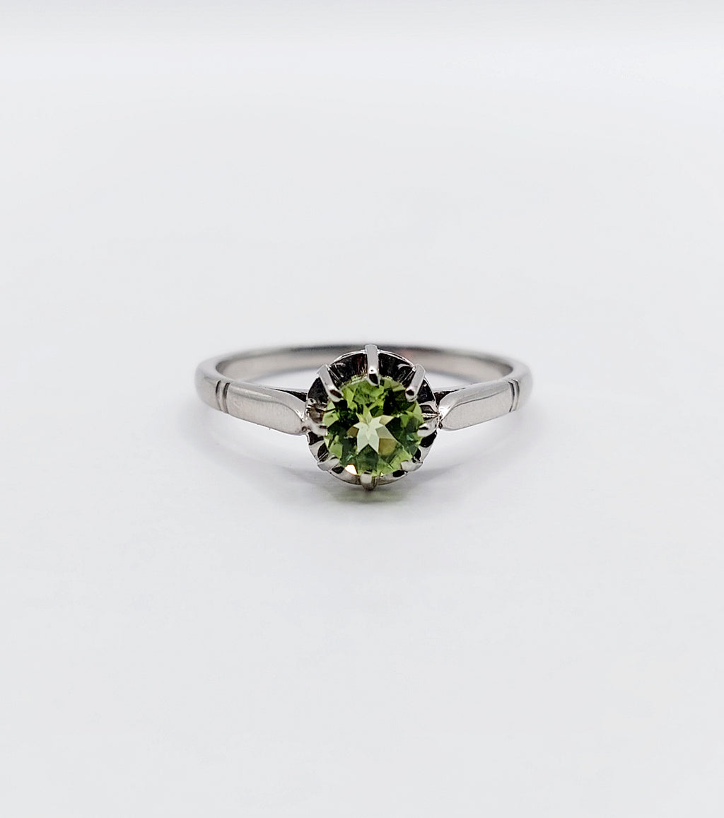 French Art Deco Solitaire Ring