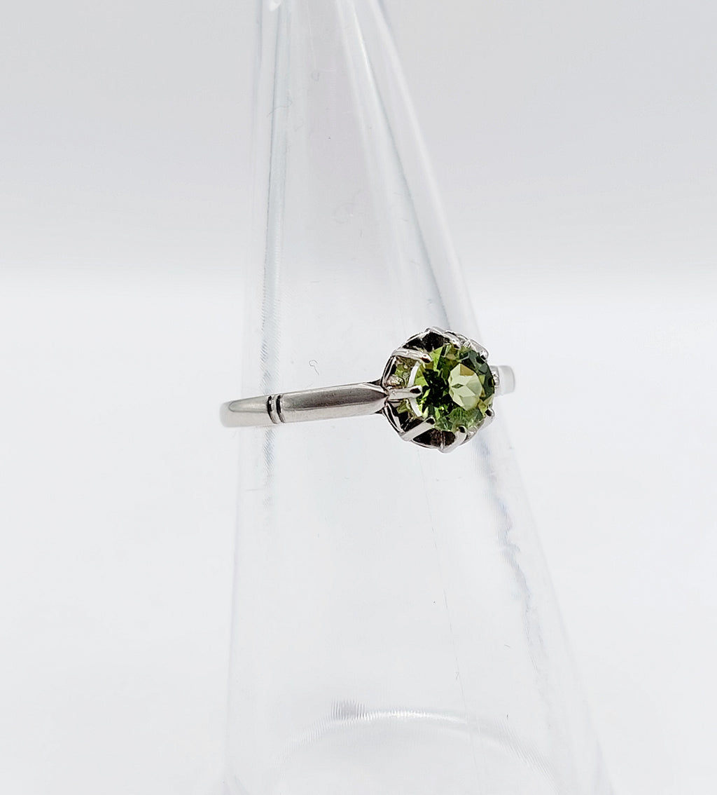 French Art Deco Solitaire Ring