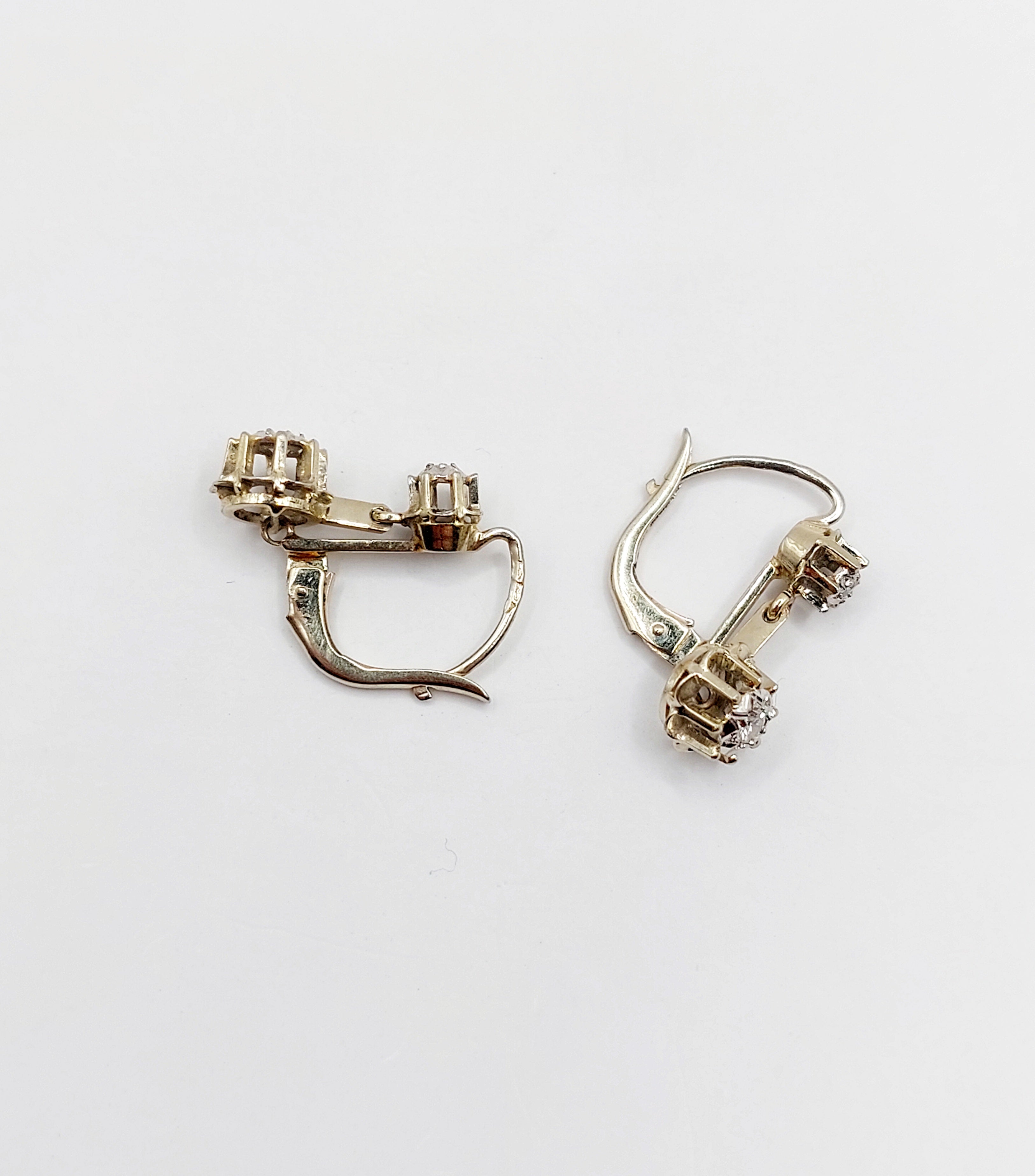 French Art Deco Diamond Earrings