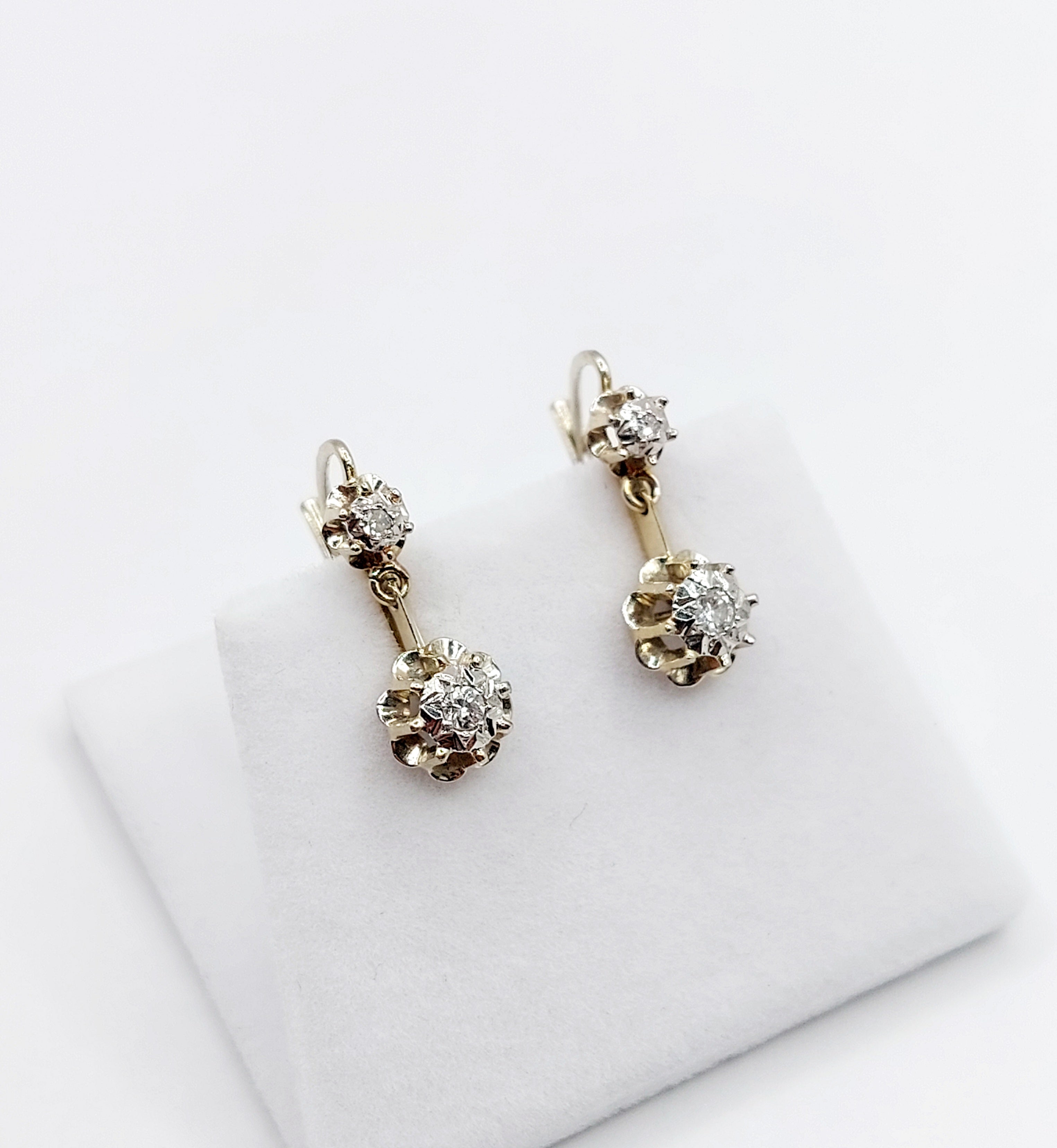 French Art Deco Diamond Earrings