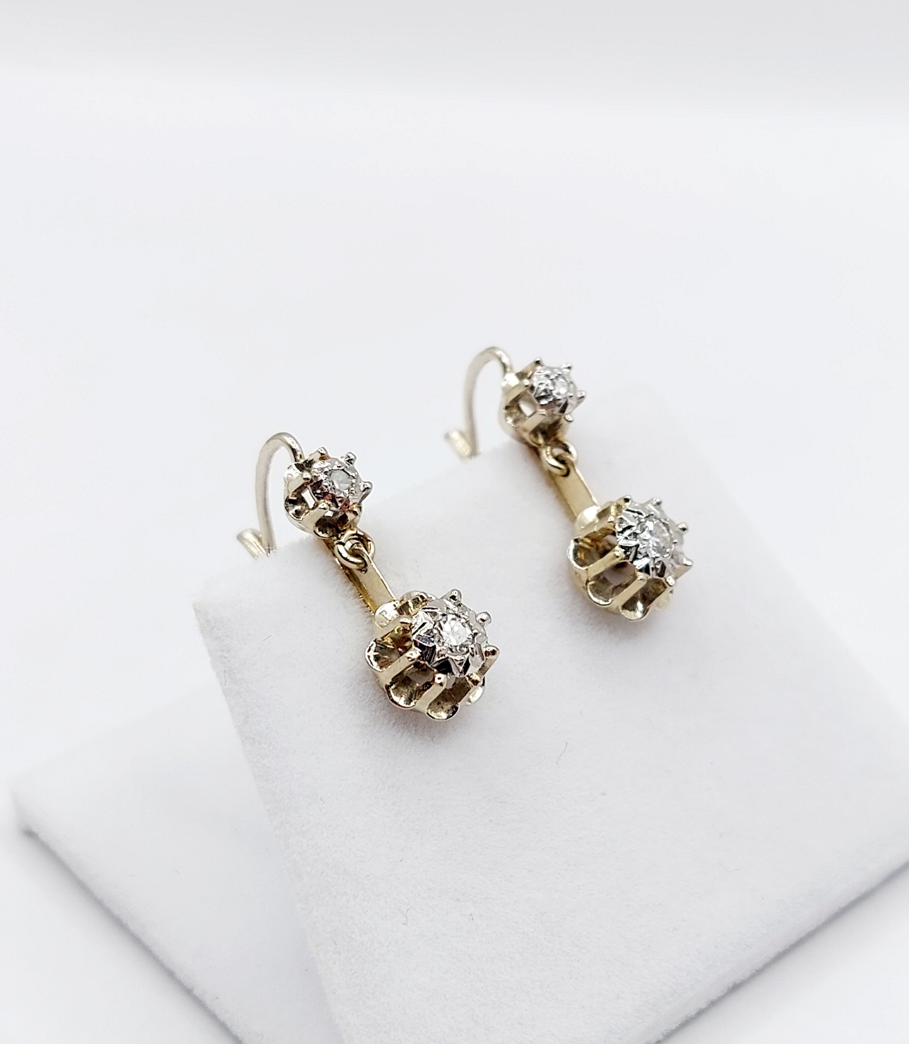 French Art Deco Diamond Earrings