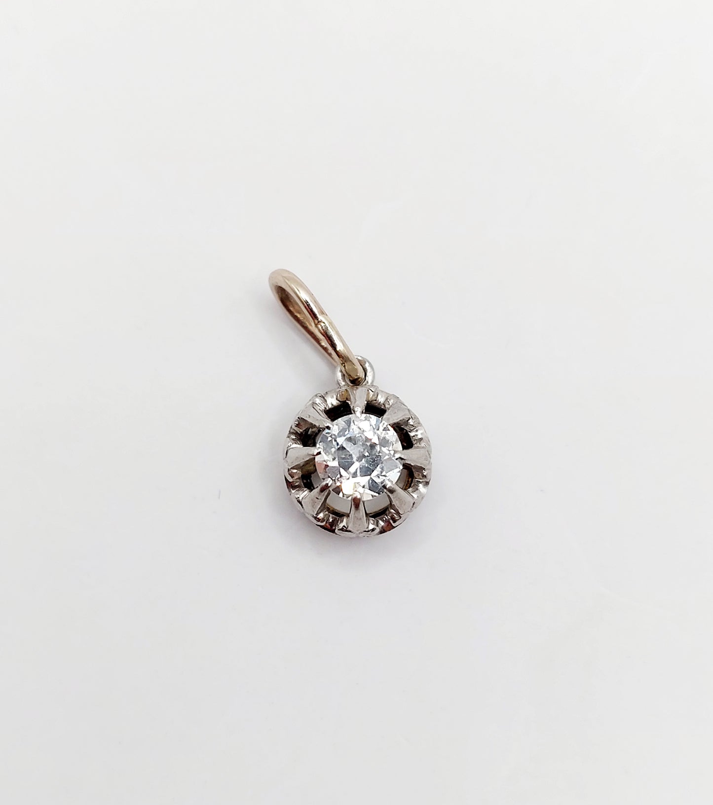 French Antique Diamond Pendant