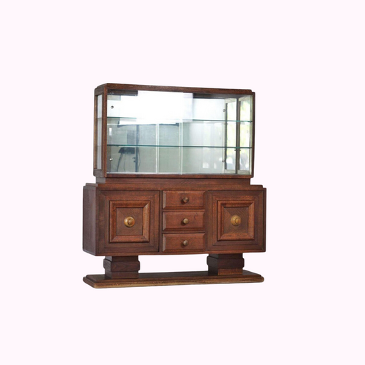 French Charles Dudouyt 1940s Display Cabinet