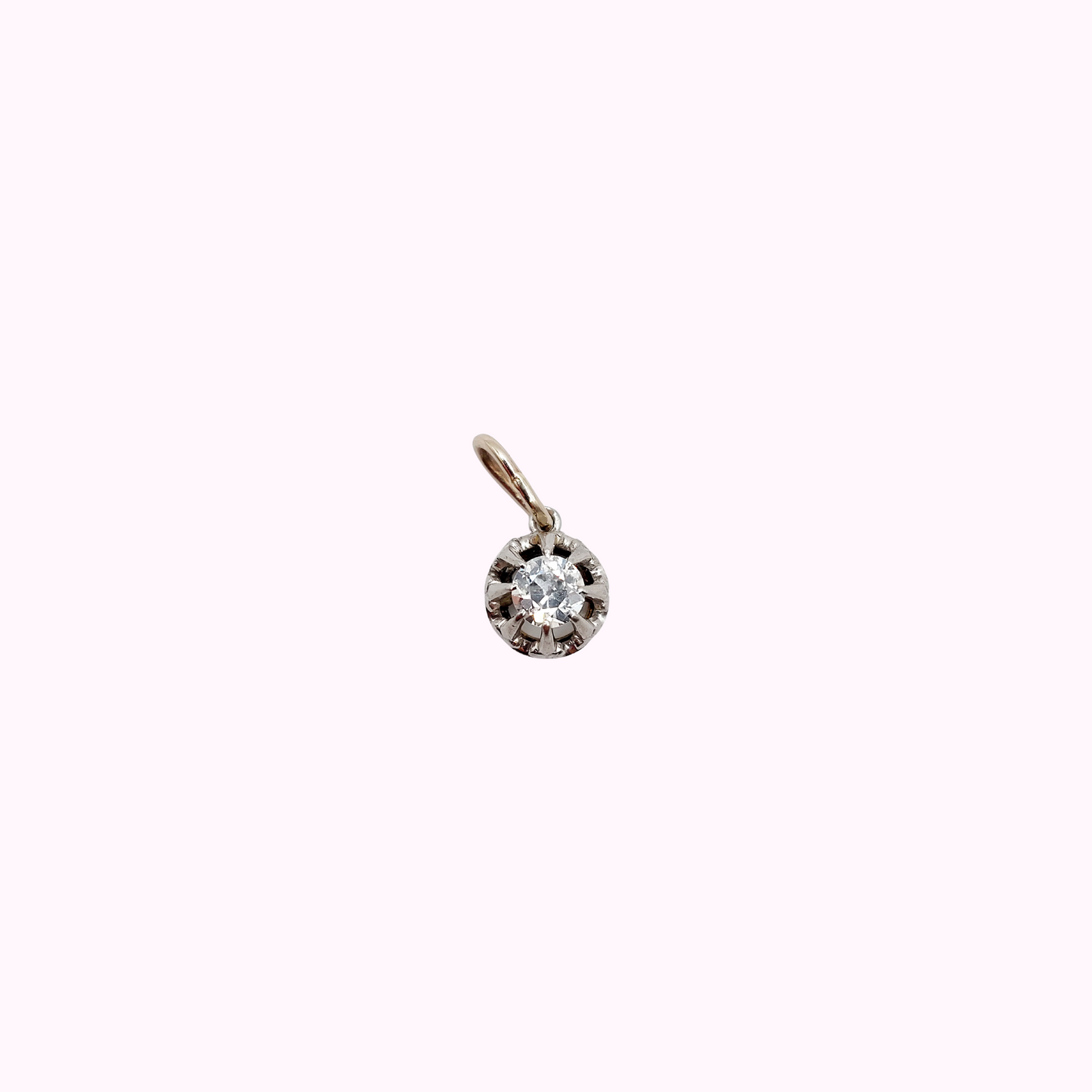 French Antique Diamond Pendant