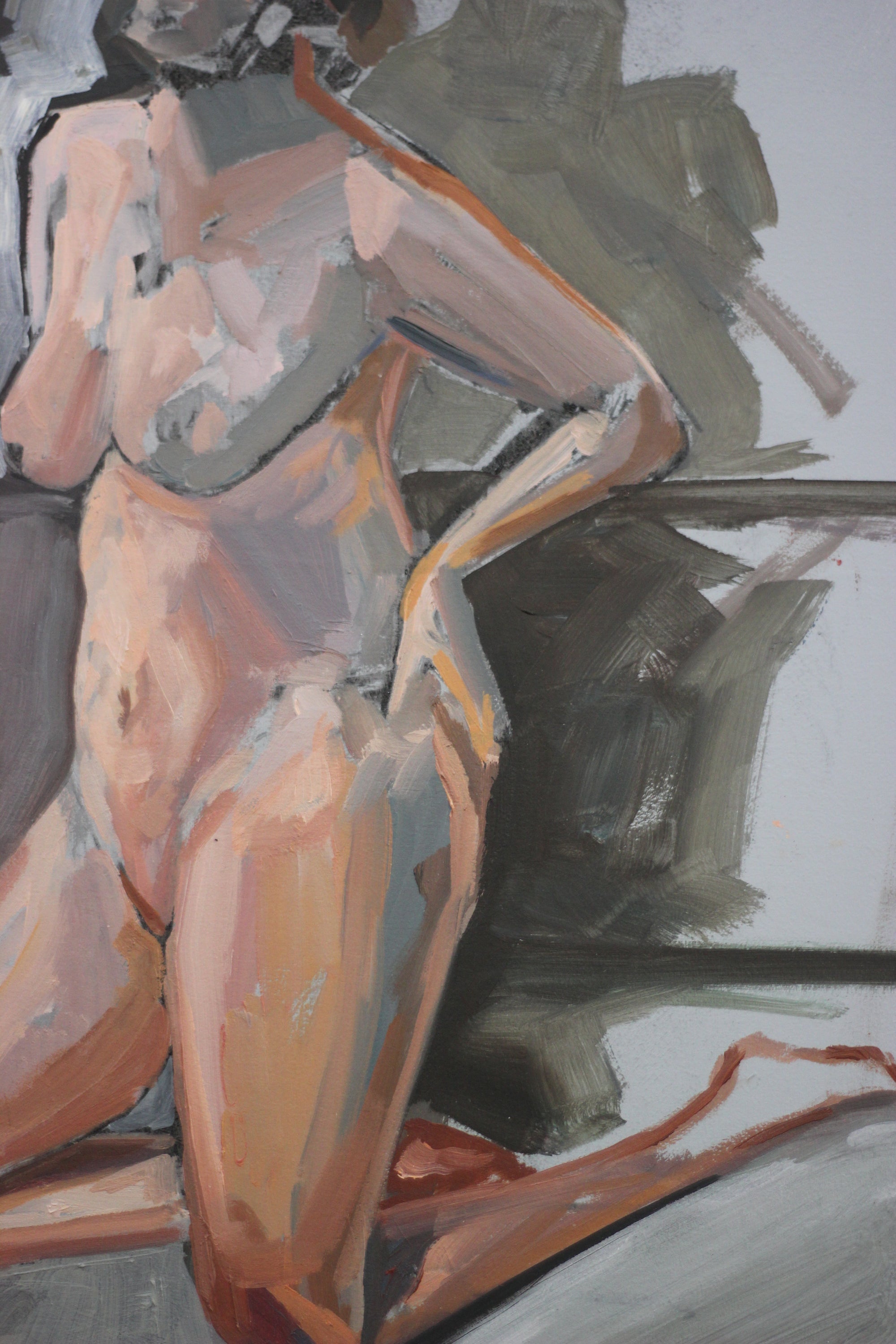 "Woman kneeling in Sunlight" by Melissa Clements