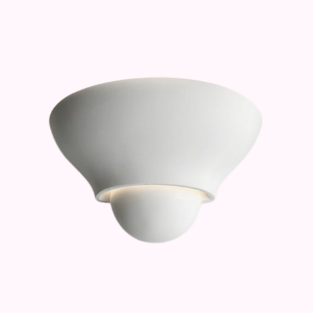 Curved Plaster sconce