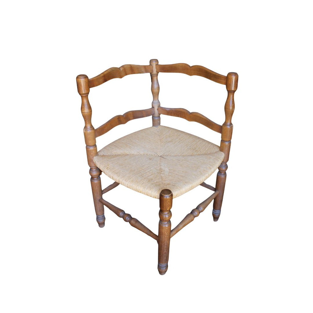 French 19th C Antique Corner Chair