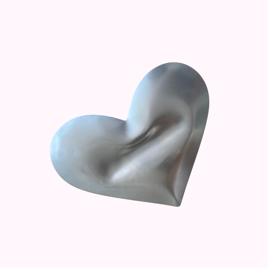 Puffy Heart Steel Sculpture by Duzi Objects