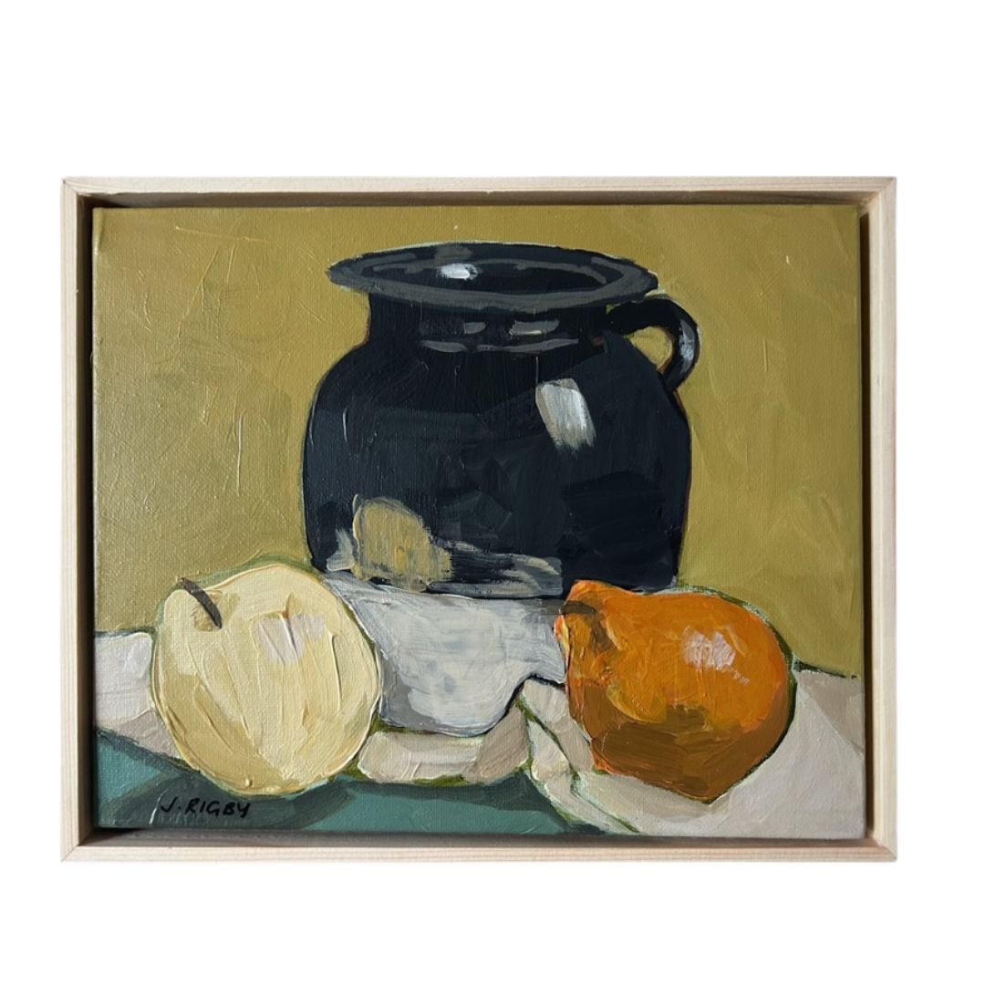 'Quince and Urn' by Jody Rigby- Contemporary Still Life Painting
