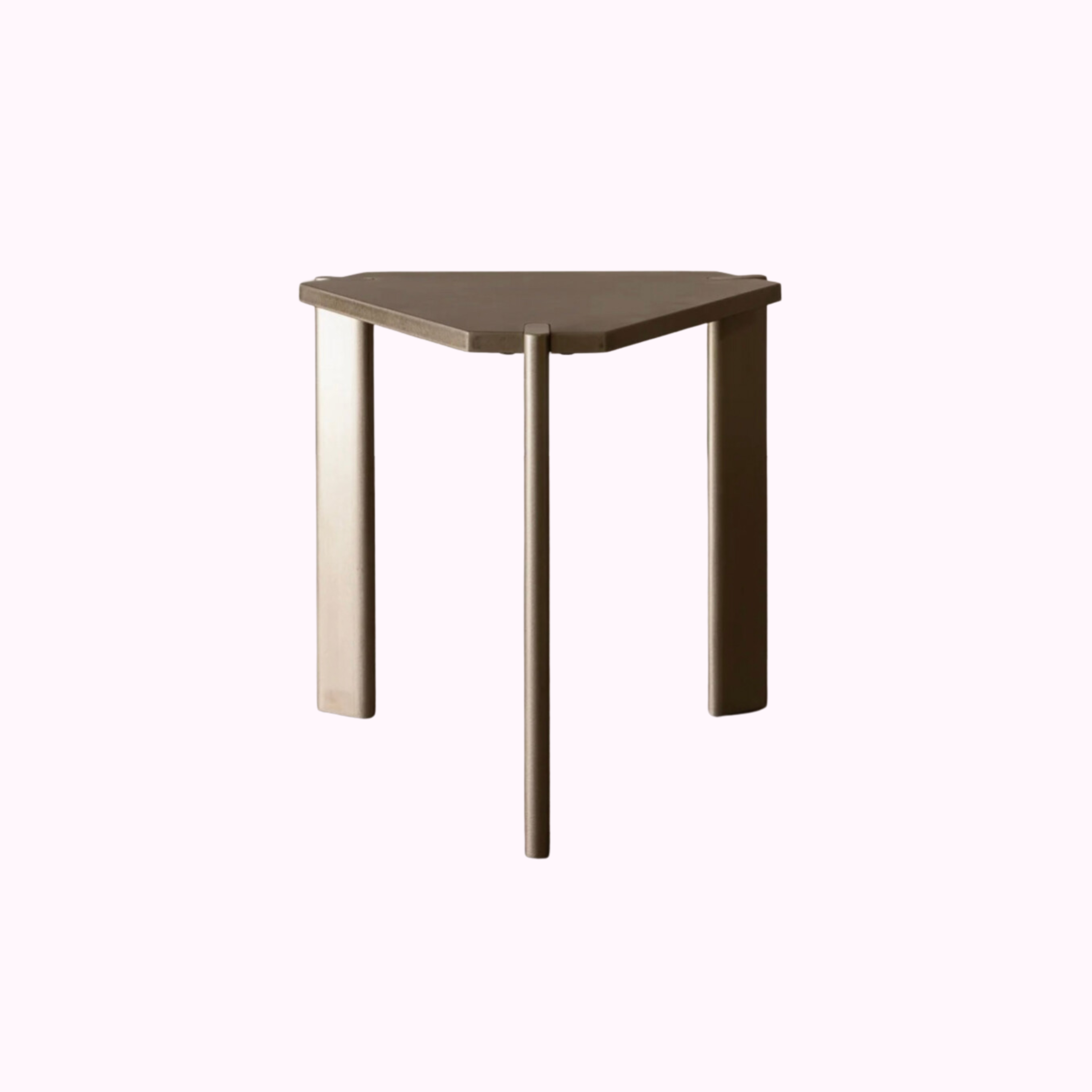 Yuuki Stainless Steel Side Table by Rachel Donath